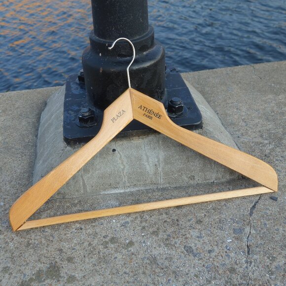 Plaza Athenee Paris Wood Hanger - Picture 1 of 8